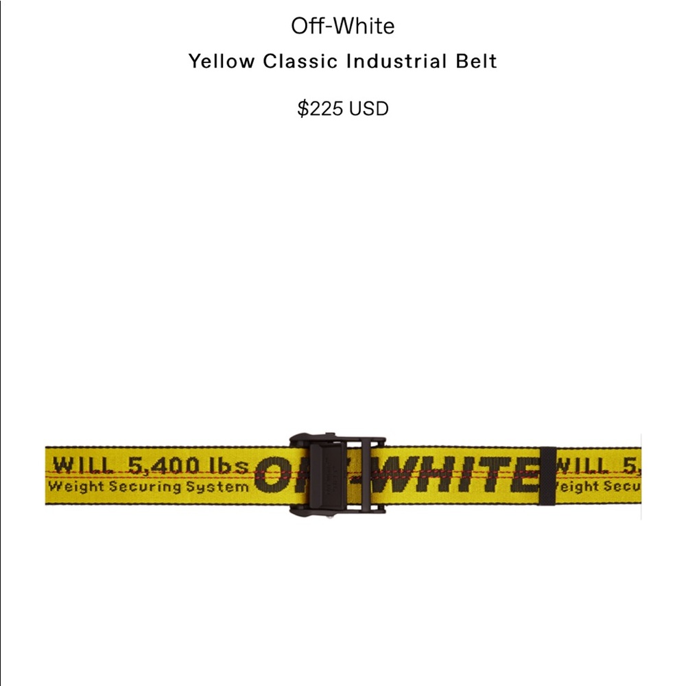 Off White industrial belt